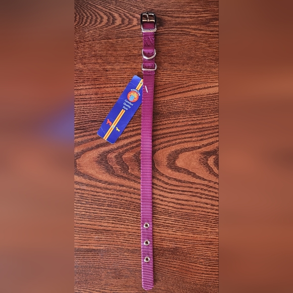 2 /$15  NEW  Hamilton Dog Collar Metal Buckle 16" Wine Burgundy - Picture 8 of 9